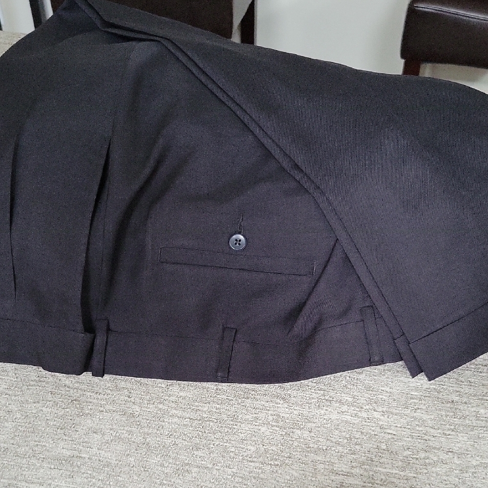 Black Pleated Trousers